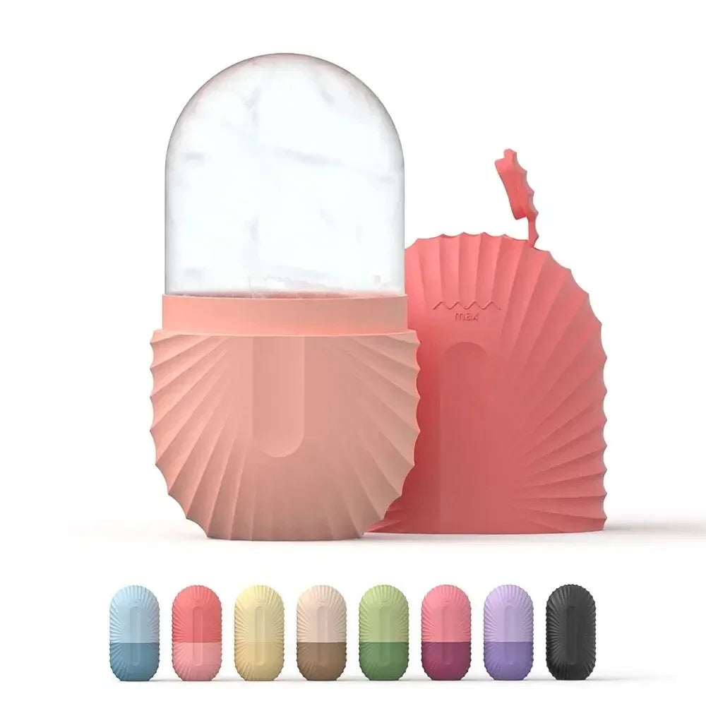 Ice Roller for Face & Eye Face Massage Silicone Ice Mold for Face Beauty Puffiness Relief Facial Massager Skin Care Tools