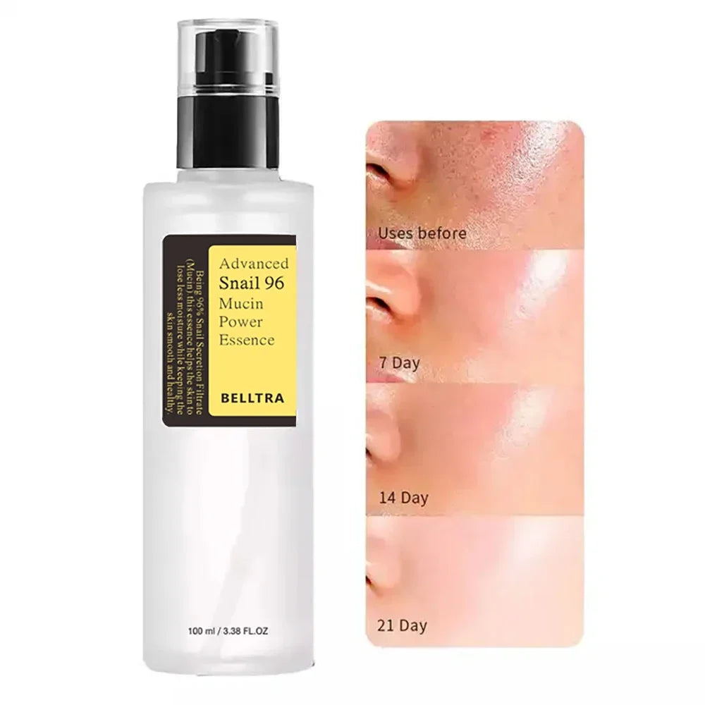 Snail Mucin 96% Korean Skin Care Snail Whitening Facial Essence Fades Fine Lines Repair Essence Firming Facial Anti-Aging Set