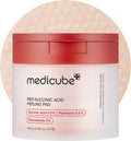 Medicube Toner Pads Red Facial Peeling Pad | Exfoliating Toner Pad for Breakout-Prone Skin AHA, BHA Skin Toner