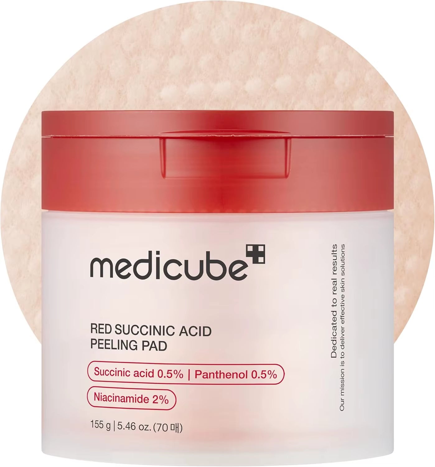 Medicube Toner Pads Red Facial Peeling Pad | Exfoliating Toner Pad for Breakout-Prone Skin AHA, BHA Skin Toner
