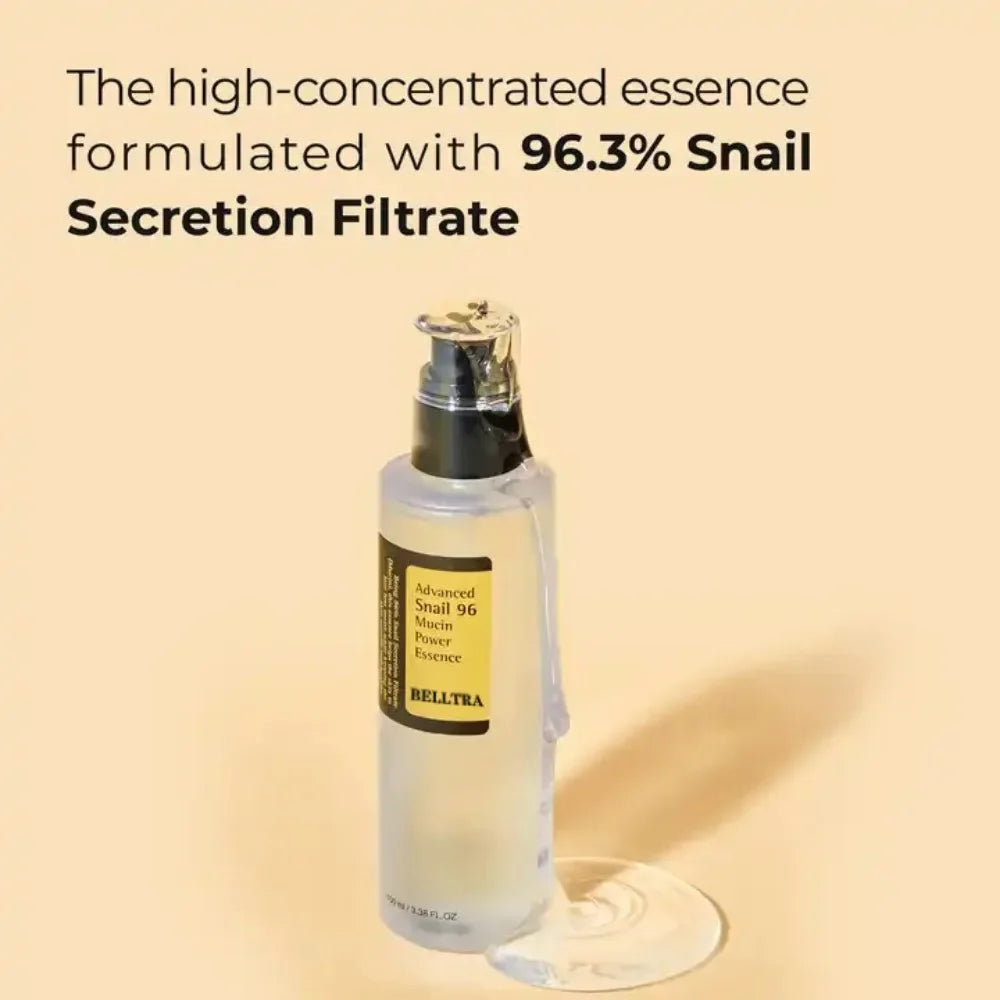 Snail Mucin 96% Korean Skin Care Snail Whitening Facial Essence Fades Fine Lines Repair Essence Firming Facial Anti-Aging Set