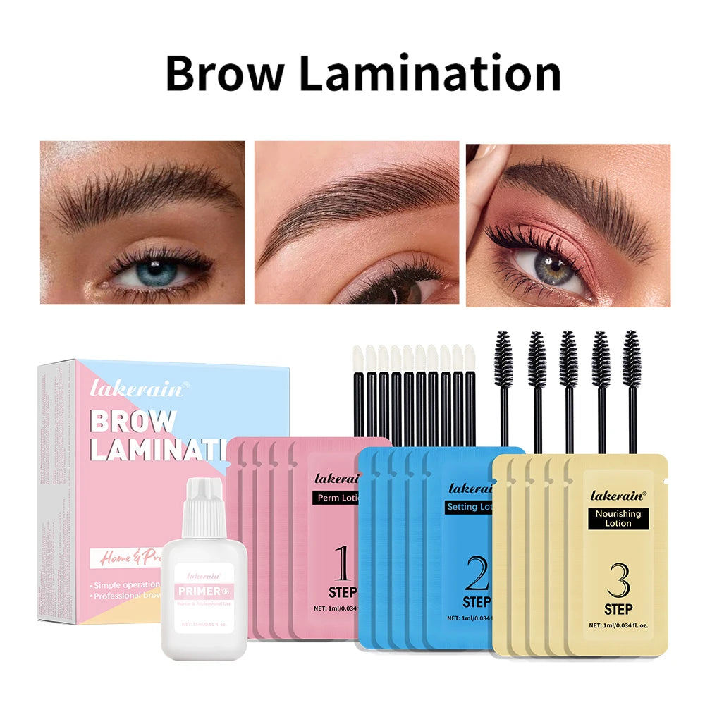 Brow Lamination Kit at Home DIY Eyebrow Lamination Kit Professional Eye Brow Perm Kit Instant DIY Eyebrow Lift Kit for Fuller
