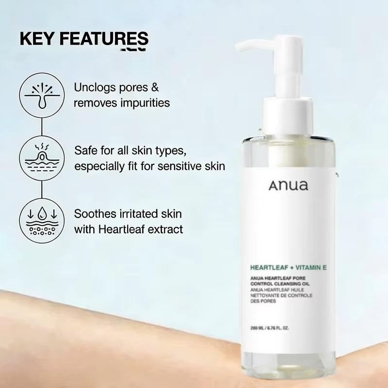 Korean  Heartleaf Set 77 Soothing Acne Toner,Daily Lotion,Deep Cleansing Foam and Facial Cleansing Oil Skincare Products Set