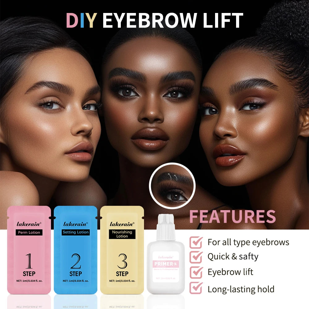 Brow Lamination Kit at Home DIY Eyebrow Lamination Kit Professional Eye Brow Perm Kit Instant DIY Eyebrow Lift Kit for Fuller