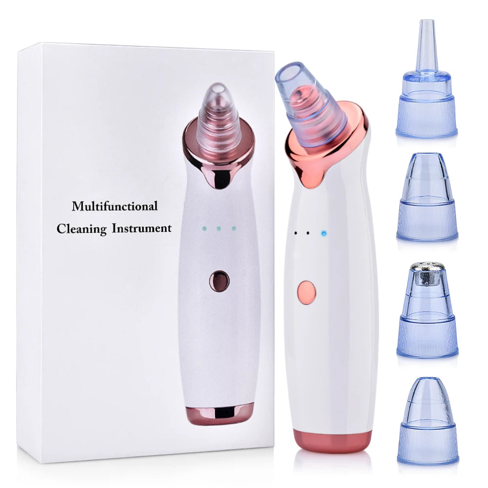 Electric Facial Blackhead Remover Vacuum Pore Cleaner Acne Cleanser Black Spots Removal Face Nose Deep Cleaning Tools