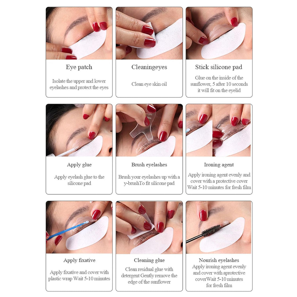 Lash Lift Kit, Eyelash Lifting Kit, Eyelash Lift Kit, Easy for Professional Eyelash Perm Kit, Semi-Permanent Eye Lash Lift Kit, Lash Lift Suitable at Home