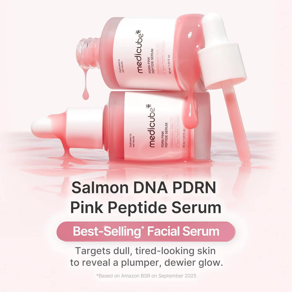 Medicube PDR N Pink Peptide Serum DNA with Peptides Niacinamide Hydration Firm-Looking Skin Uneven Tone Care |Korean Skincare