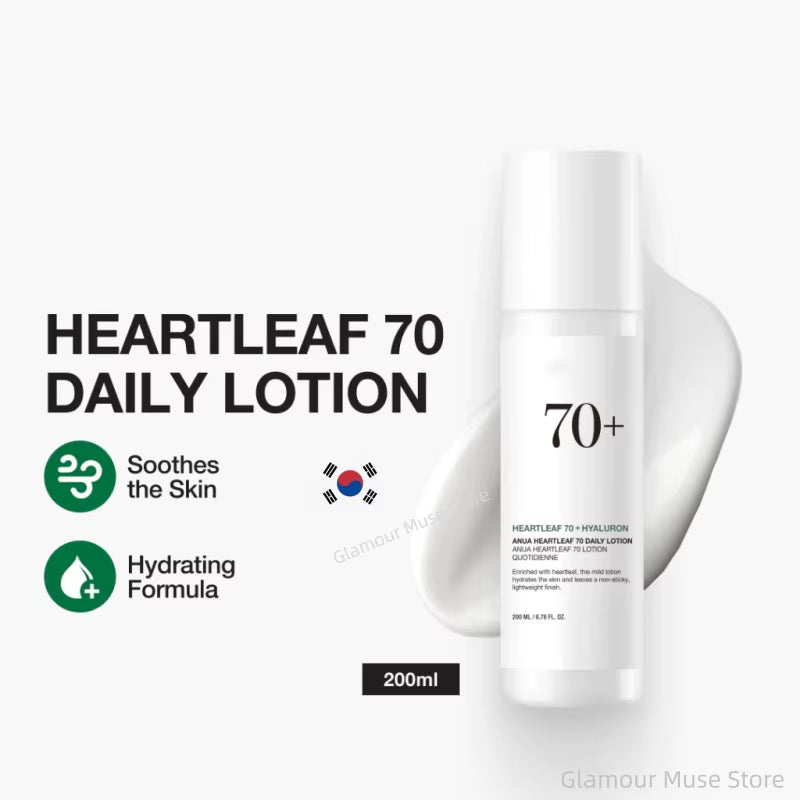 Korean  Heartleaf Set 77 Soothing Acne Toner,Daily Lotion,Deep Cleansing Foam and Facial Cleansing Oil Skincare Products Set