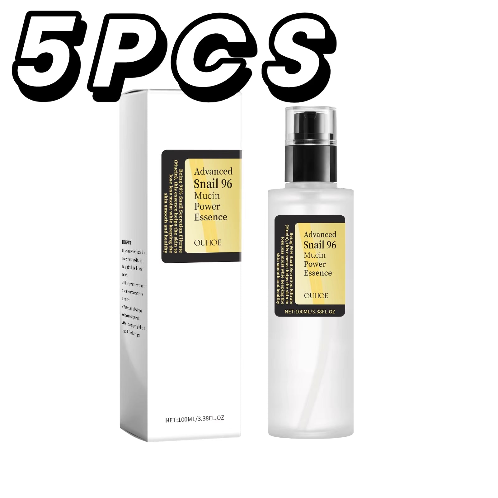 Snail 96 Mucin Power Essence Hydrating Booster Deep Moisture Revitalize Dull Skin Soothing Face Treatment Glow Essence Skin Care